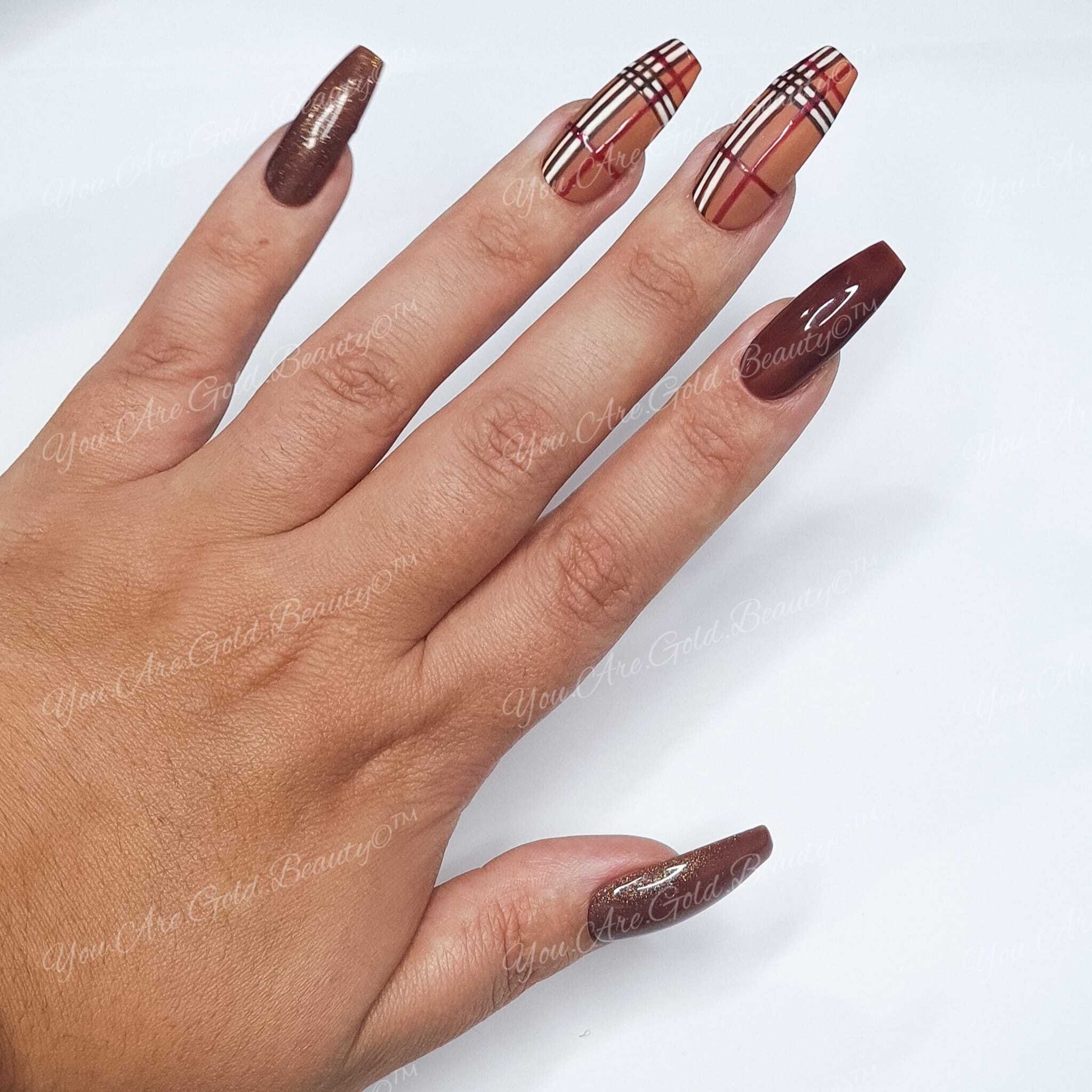 Nude Ombre Short Coffin Nails – StyleMissus